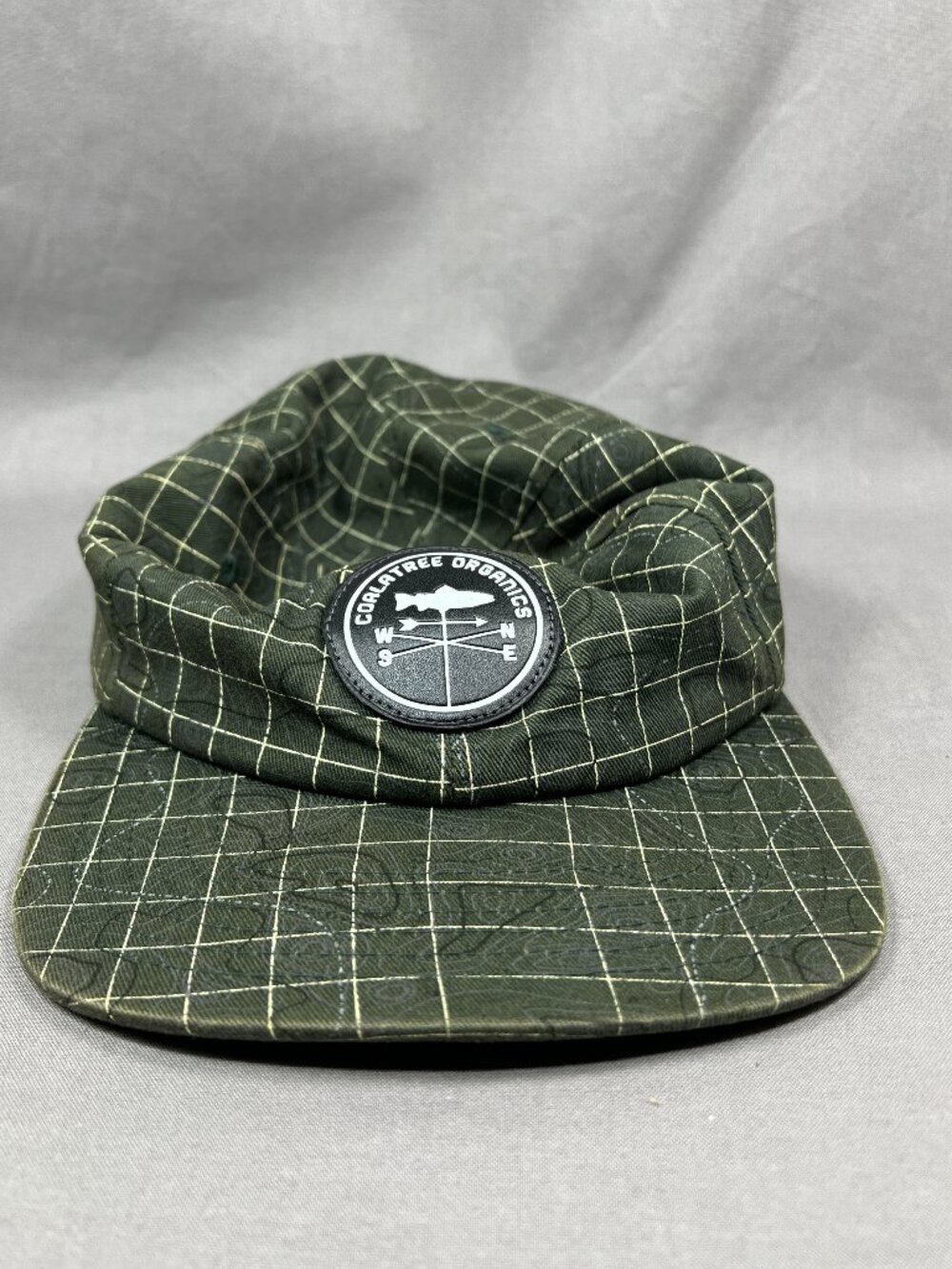 Coalatree Organics Strapback Hat Green Plaid Trailhead Outdoor Adult Dad Cap - Picture 7 of 16